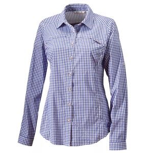 NWOT Orvis River Guide Purple and White Checkered Shirt, size M